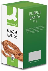 Q-CONNECT élastiques, largeur 12 mm, longueur 125 mm, no 87, boîte de 500 g