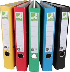 Q-CONNECT classeur, pour ft A4,en Recycolor papier, dos de 5 cm, couleurs assorties