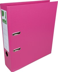 Q-CONNECT classeur, pour ft A4, entièrement en PP, dos de 8 cm, rose