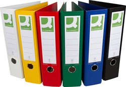 Q-CONNECT classeur,pour ft A4, complète en PP, dos de 8 cm, couleurs assorties