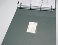Q-CONNECT badge pocket, autocollante, ft 60 x 95 mm, ouvert sur le côté, paquet de 10 pièces-2