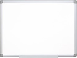 Q-CONNECT tableau blanc, avec cadre en aluminium, melamine, 1 face blanc, 1 face quadré, 120 x 90 cm
