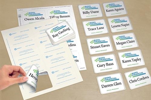 AVERY Badge autocollant, ft 63,5 x 29,6 mm, boîte de 540 pièces, blanc-2