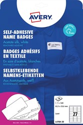 AVERY Badge autocollant, ft 63,5 x 29,6 mm, boîte de 540 pièces, blanc