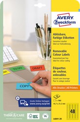 Avery Etiquettes mini jaune