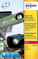 Avery Etiquettes blanches ultra-résistantes ft 63,5 x 38,1 mm (l x h), 420 pièces, 21 par feuille