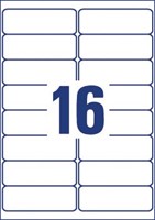 Avery L7162, Etiquettes adresses, Laser, Ultragrip, blanches, 40 pages, 16 per page, 99,1 x 33,9 mm-3