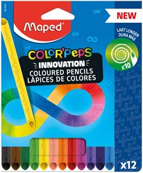 Maped Color'Peps Infinity crayon de couleur, 12 crayons