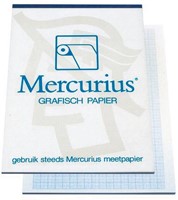 Mercurius papier millimétré, ft A3, bloc de 50 feuilles-2