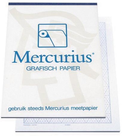 Mercurius papier graphique isométrique, 50 feuilles, ft A3-2