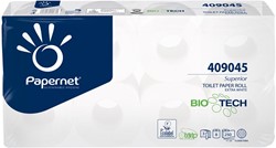 Papernet papier toilette Superior, 3 plis, 250 feuilles, paquet de 8 rouleaux