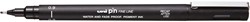 Uni Pin fineliner, pointe ronde, 0,9 mm, noir
