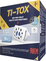 Riem Ti-Tox anti-moustique starter kit, 1 évaporateur électrique + 10 tablettes