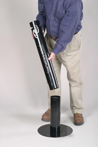 Rubbermaid cendrier Smokers' Pole, ft 10,2 x 107,9 cm, noir-6