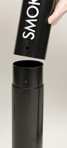 Rubbermaid cendrier Smokers' Pole, ft 10,2 x 107,9 cm, noir-3