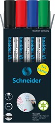 Schneider Maxx 290 marqueur pour tableaux blancs, 3 + 1 gratuit, assorti