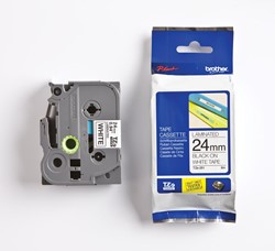 Brother TZe ruban pour P-Touch, 24 mm, noir sur blanc