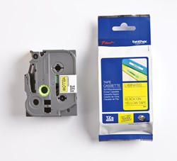 Brother TZe ruban pour P-Touch 36 mm, noir sur jaune