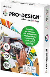 Pro-Design 100g A4 210x297 <br>Par paquet de 500 feuilles
