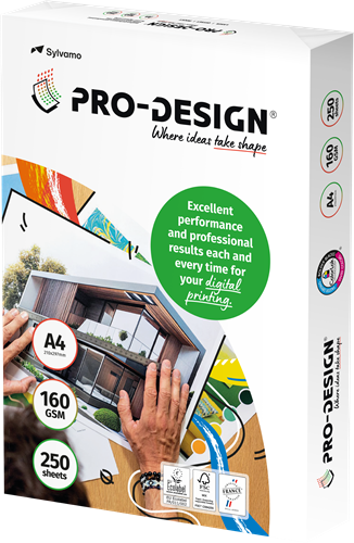 Pro-Design 160g A4 210x297 <br>Par paquet de 250 feuilles