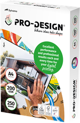 Pro-Design 200g A4 210x297 <br>Par paquet de 250 feuilles